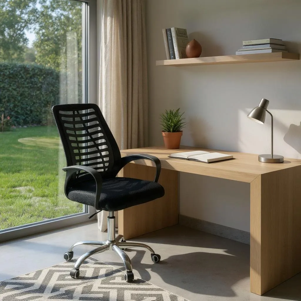 Silla de Oficina Ergonómica Giratoria