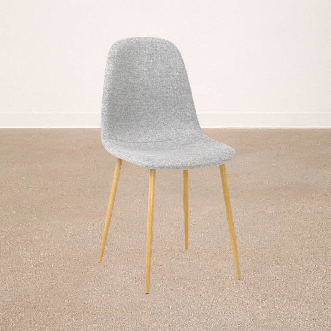 Silla de Comedor en Polipiel Charla Gris