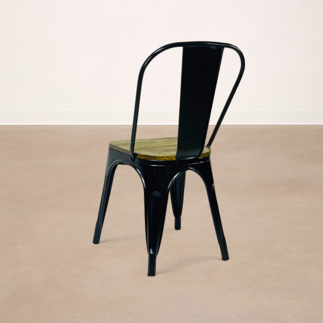 Silla de Comedor Lix Apilable Asiento en Madera