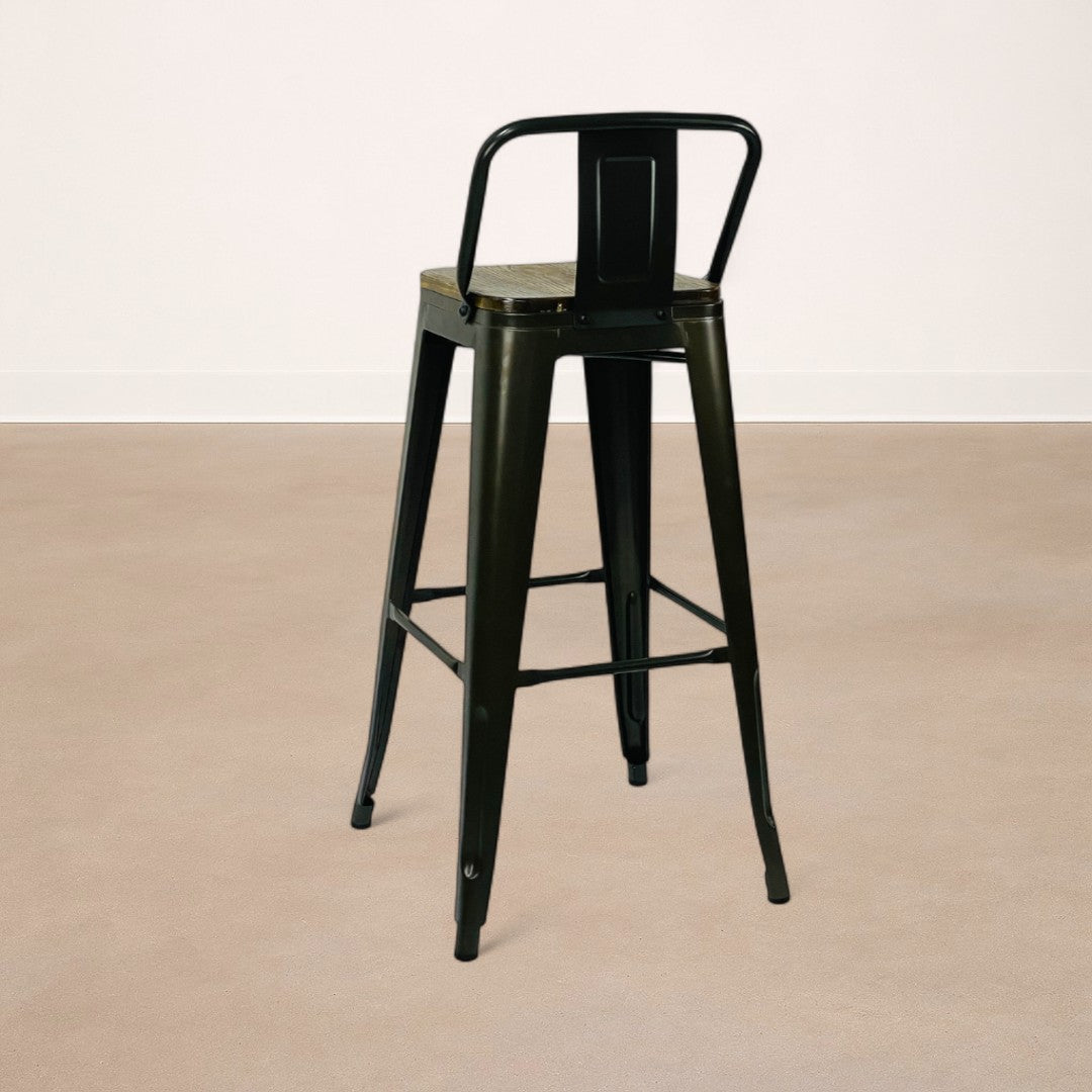 KIT X4 Taburete de Barra Lix Asiento en Madera