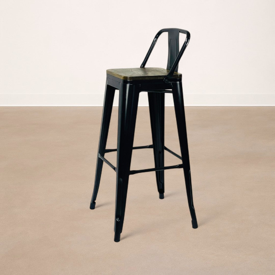 KIT X4 Taburete de Barra Lix Asiento en Madera