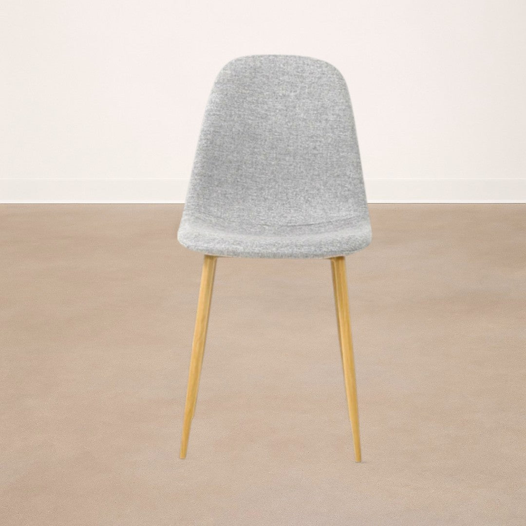 Silla de Comedor en Polipiel Charla Gris