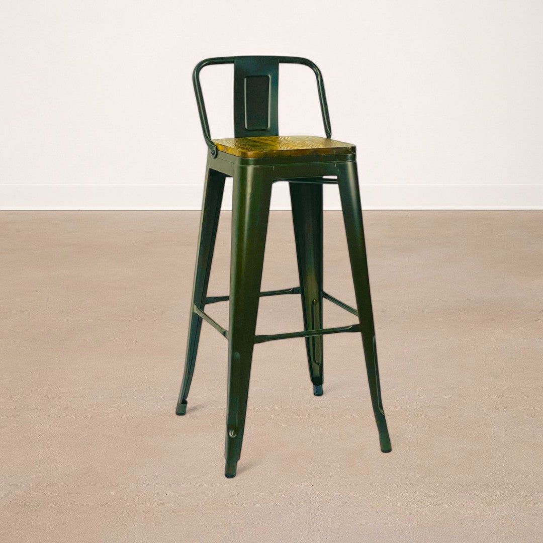 KIT X4 Taburete de Barra Lix Asiento en Madera