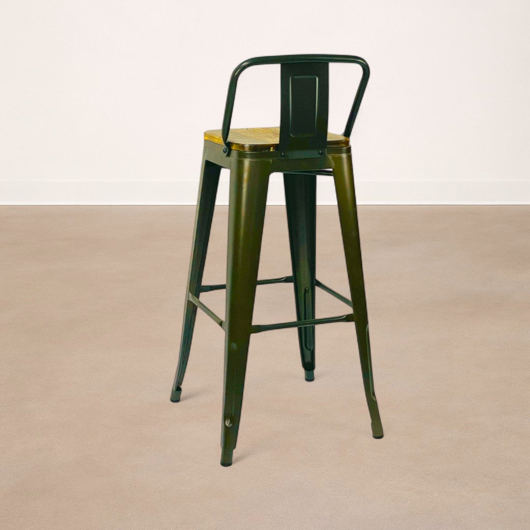 KIT X4 Taburete de Barra Lix Asiento en Madera