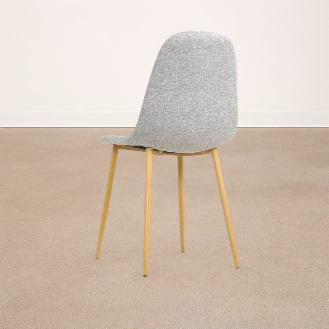 Silla de Comedor en Polipiel Charla Gris