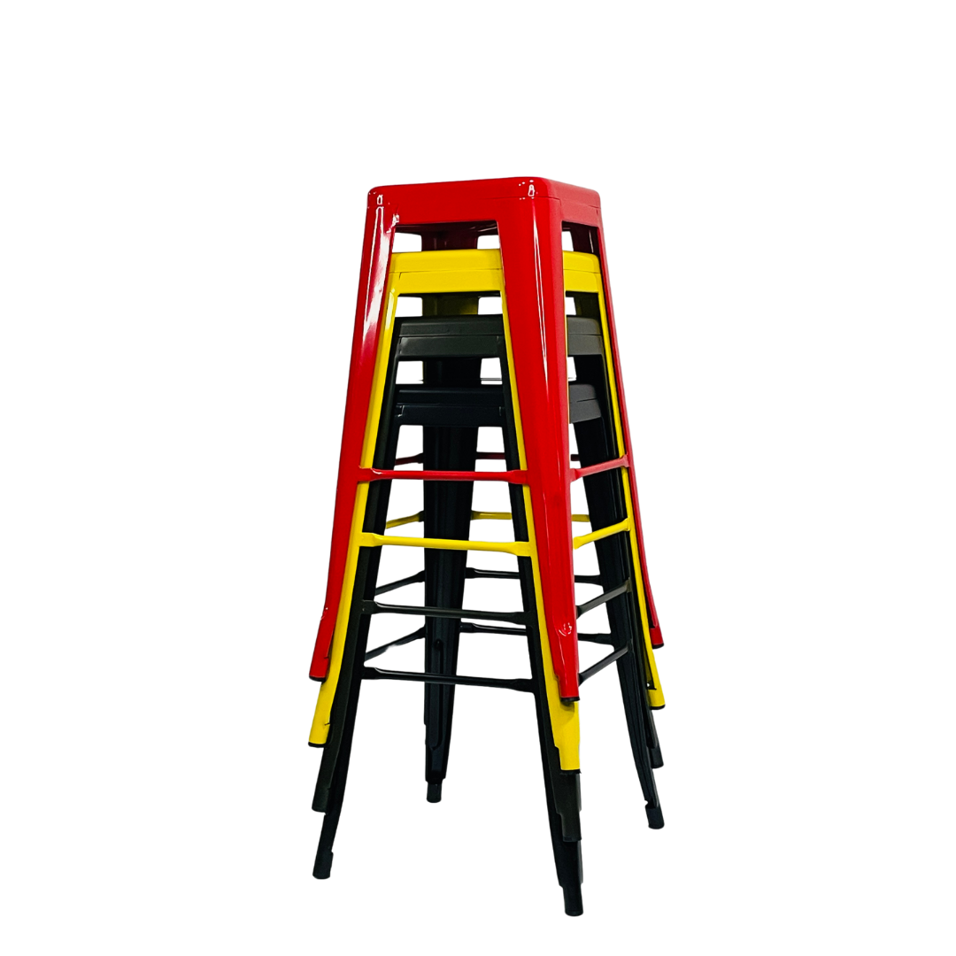 Pack de 4 Taburete de Barra Lix Apilable