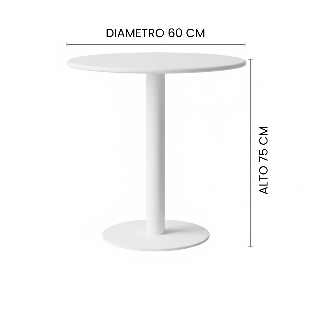 Mesa Metálica Tolix de 60cm - Resistente y Elegante
