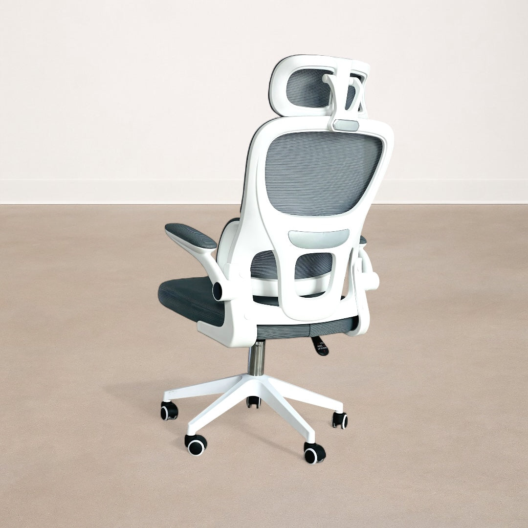 Silla Ejecutiva de Oficina Seúl Multi-regulable Gris/Blanco