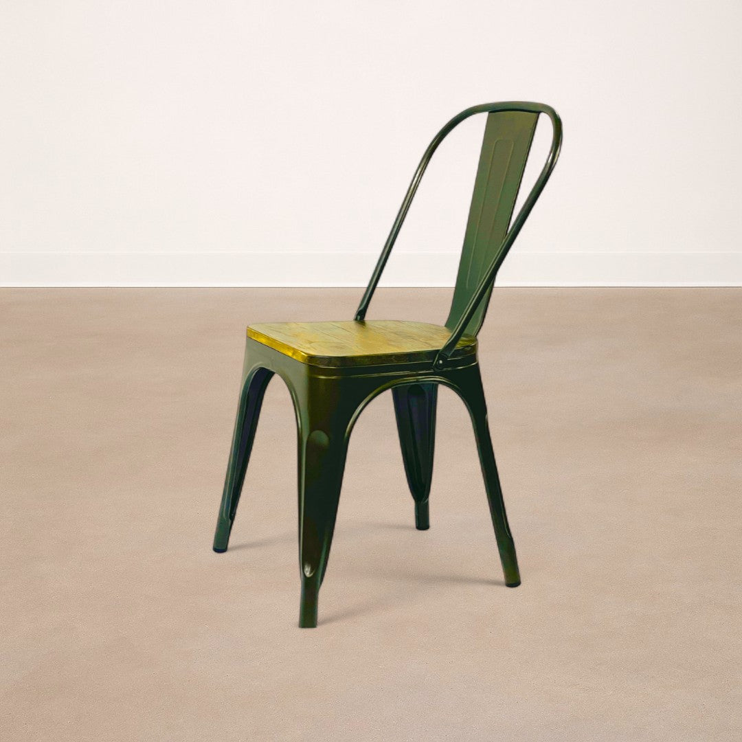 Silla de Comedor Lix Apilable Asiento en Madera