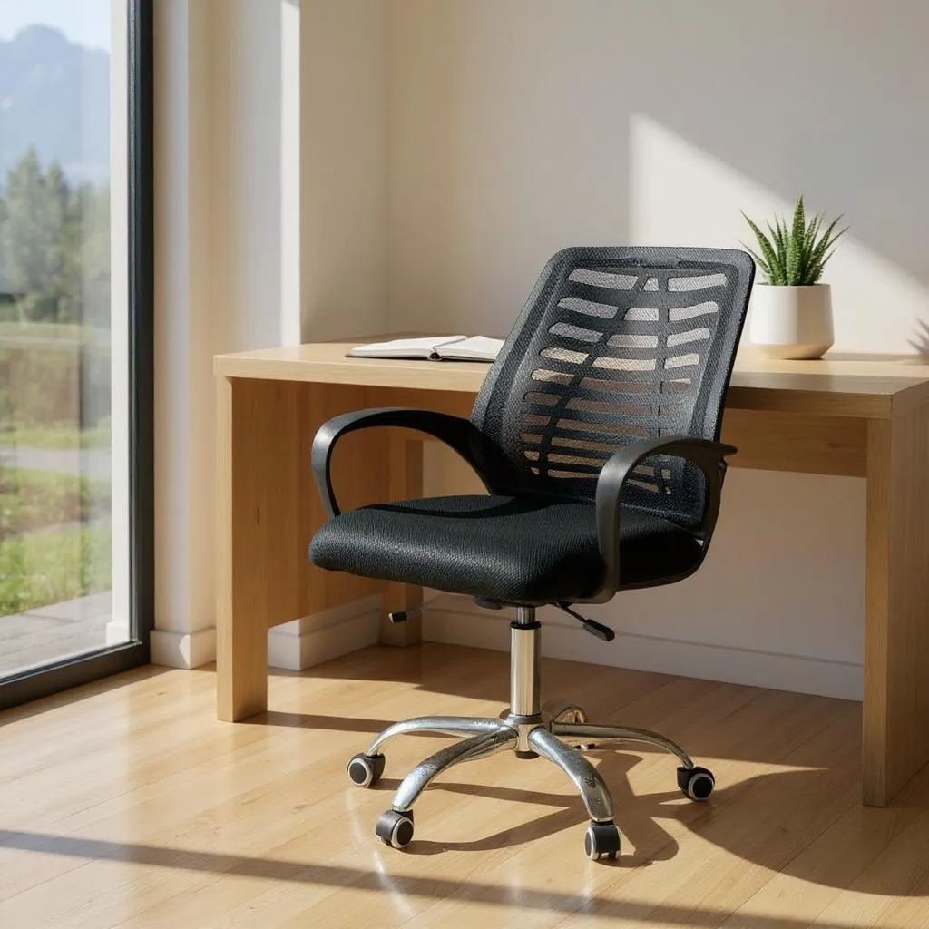 Silla de Oficina Ergonómica Giratoria