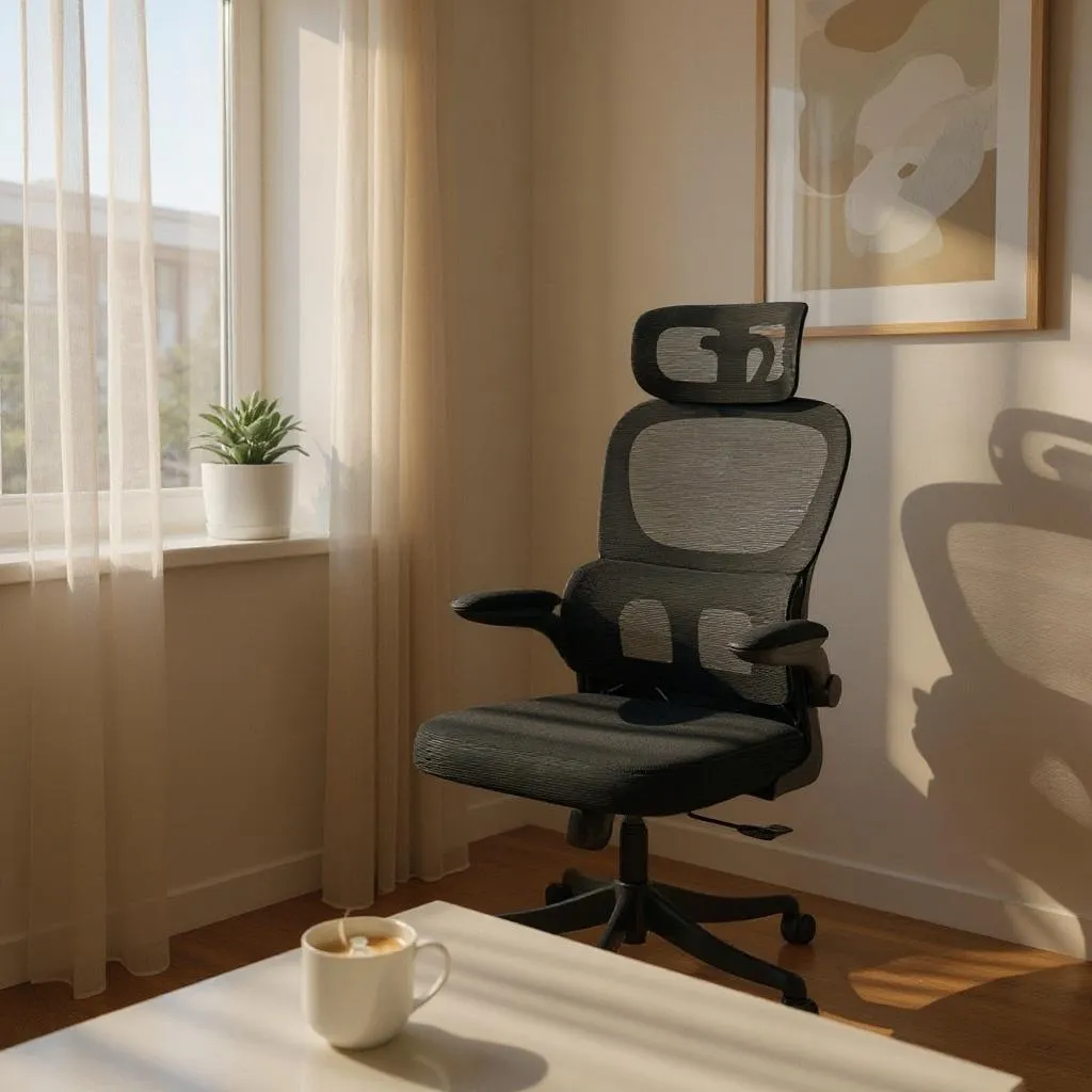 Silla Ejecutiva de Oficina Seúl Multi-regulable Gris/Negro