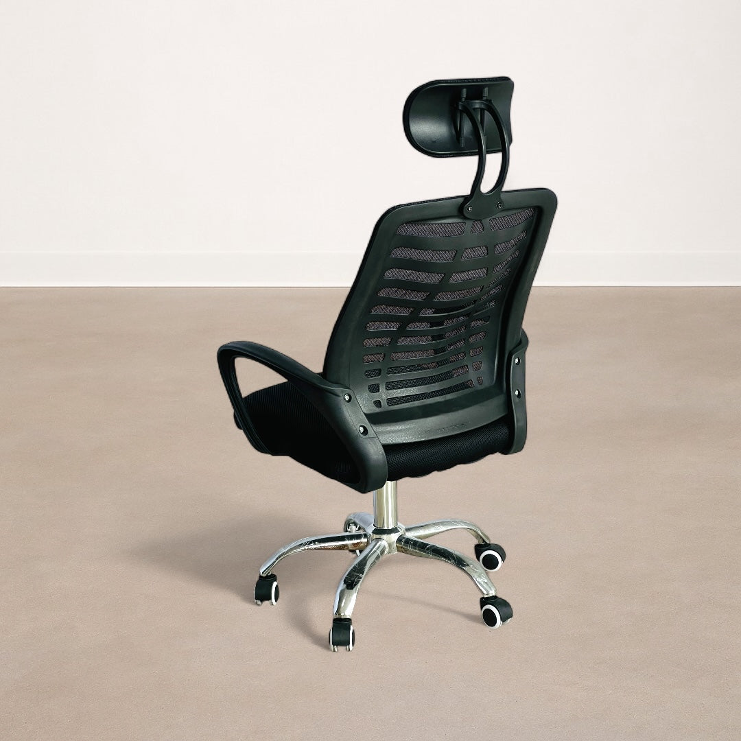 Silla de Oficina Ergonómica con Reposa Cabeza
