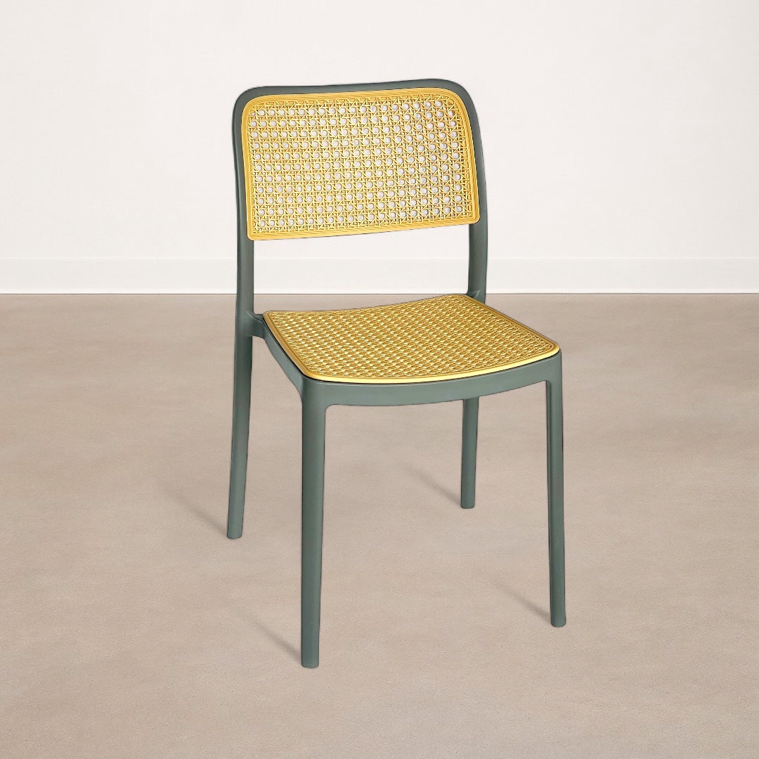 Silla de Jardín Tipo Mimbre en polipropileno