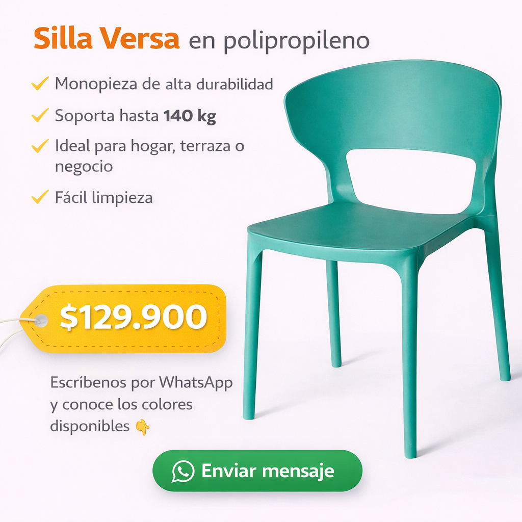 Silla versa en Polipropileno